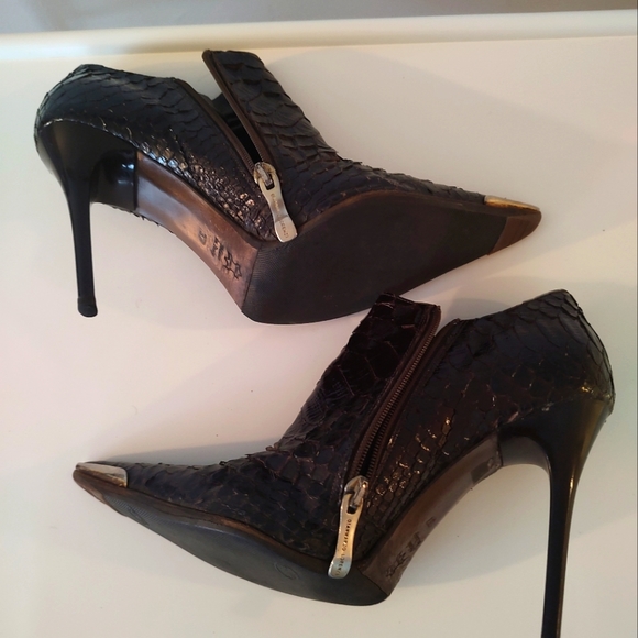 Gianmarco Lorenzi snakeskin size 7 ankle boots - Picture 13 of 15